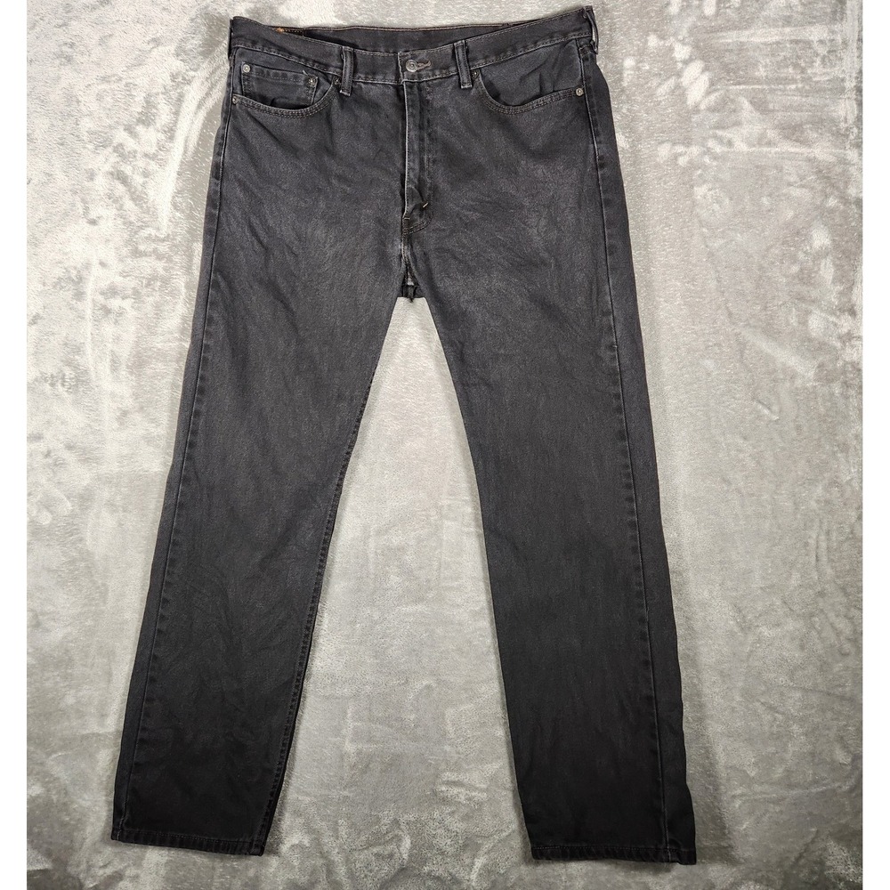 Levi's Jeans Men's 505 38X32‎ Denim Black Pre-Owned